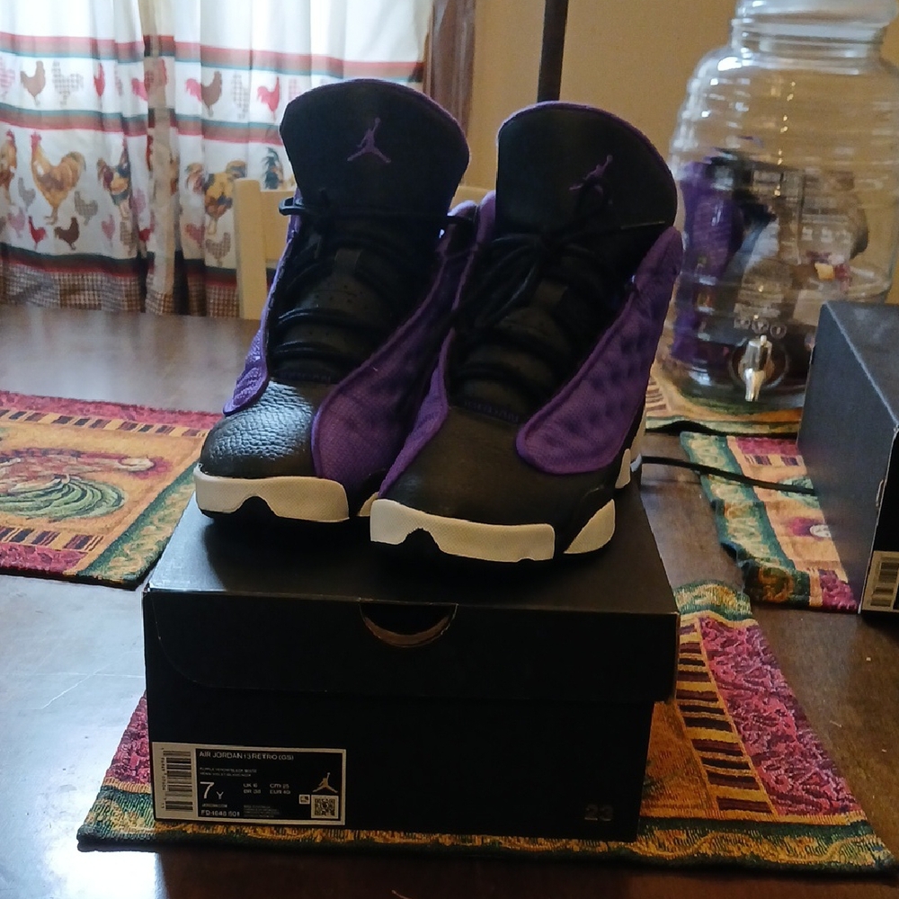 Jordan Kids Sneakers - Black and Purple